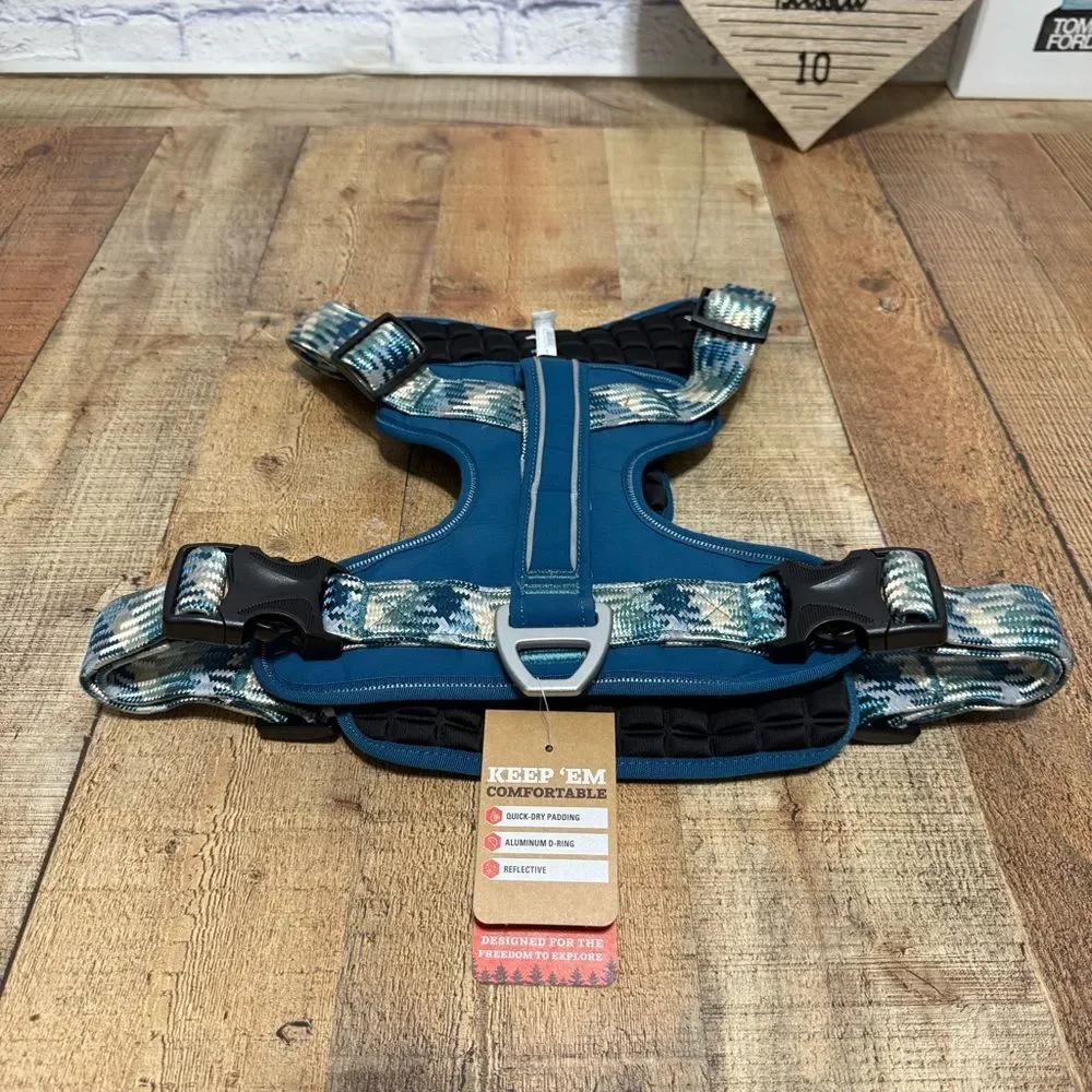 Arcadia Trail Dog Harness Blue Quick-Dry Reflective Padded Play All Day XXL NWT